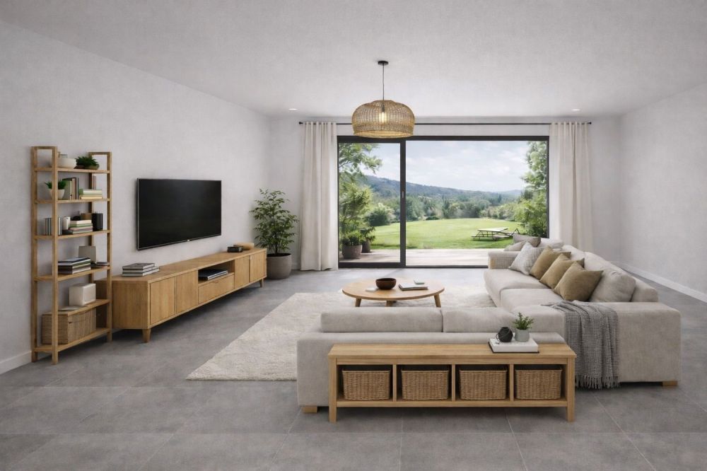 Appartement 4,5 pièces (côté gauche) de standing - vis-à-vis nature et cours d'eau - Corban - Image 2