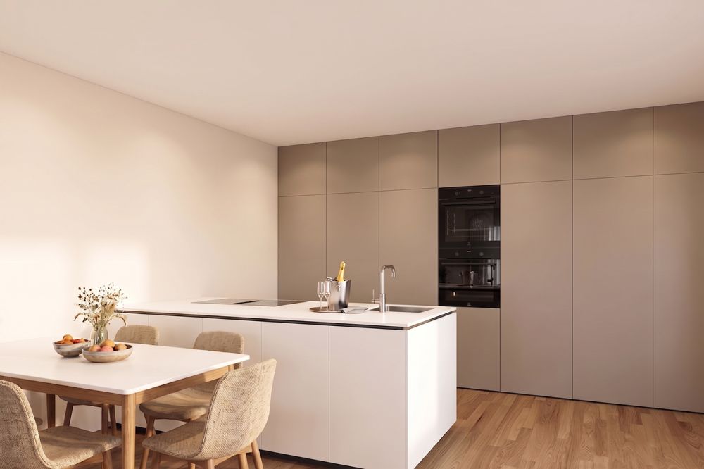 Neubau: Gartenwohnung viel Grünfläche und modernem Wohnkomfort - Küche