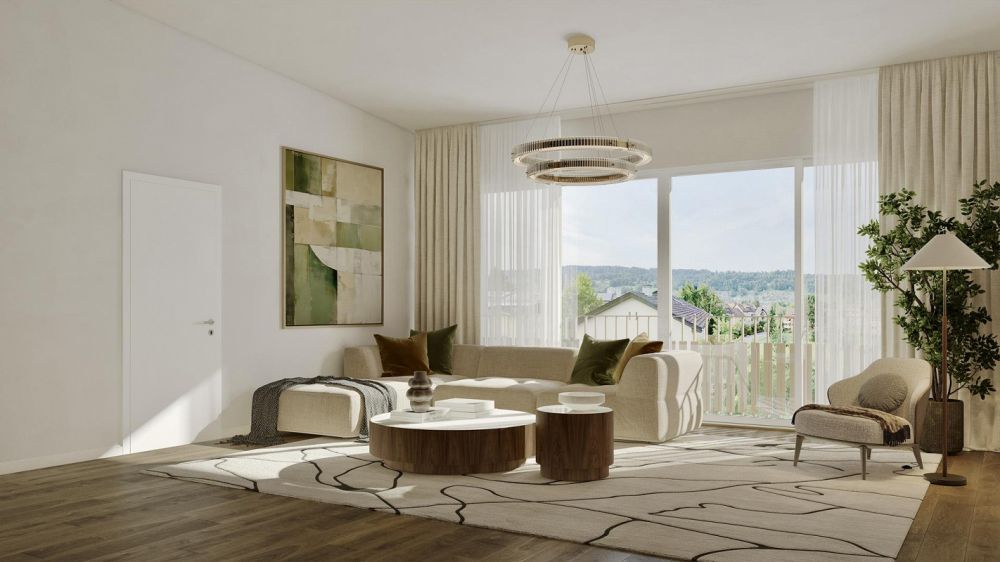 Moderne 4.5-Zimmer-Neubau-Wohnung mit Minergie-Standard in Malters -  Bild 3