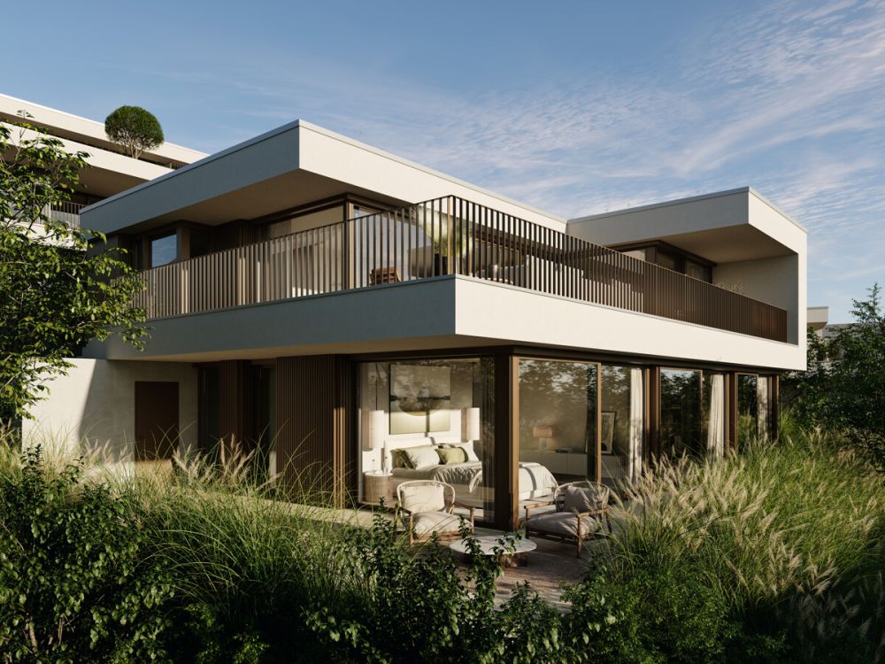 Villa in Oberrieden: Ruhe, Seesicht und Architektur - Aussenvisualisierung Villa