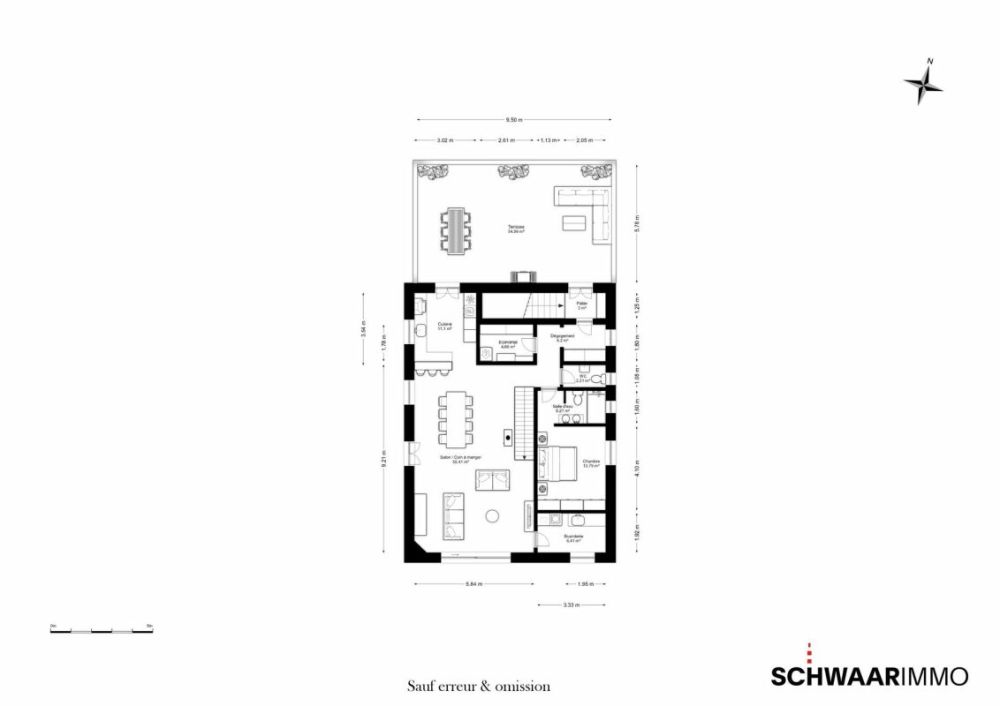 Vaste appartement en bordure de village -  Bild 8