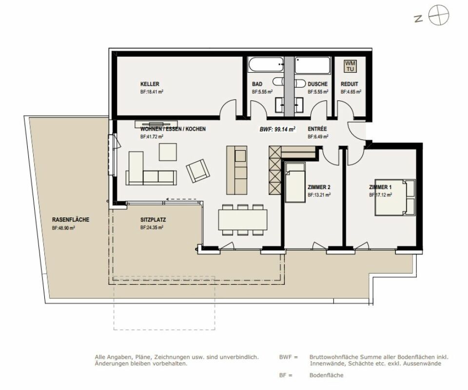Neubau: 3.5-Zimmer-Eigentumswohnung, ca. 100 m2 -  Bild 4
