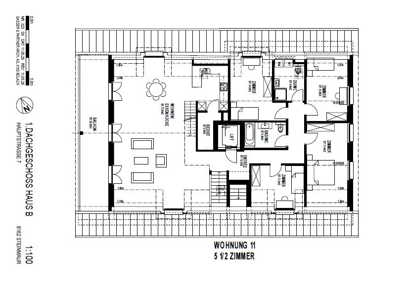Moderne 5.5-Zimmer-Dach-Maisonette-Wohnung mit Balkon in Steinmaur -  Bild 4