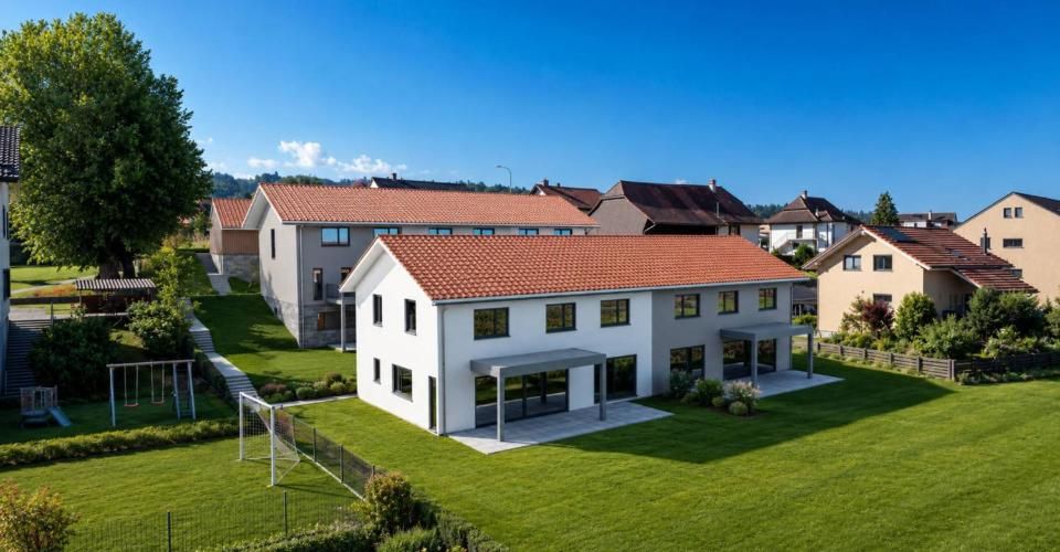 Portes ouvertes 10.10.26 ! Superbe villa neuve de 6.5 pièces avec jardin et terrasse - Maison jumelée 6.5 pièces - image - 3