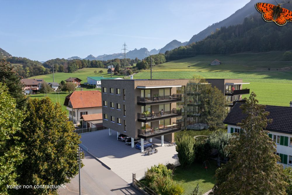 Superbe 4½ pièces à Broc avec grand balcon couvert ! -  Bild 3