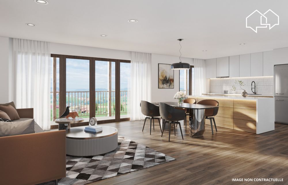 Appartement de 3.5 pièces au 1er étage (bâtiment 2 - lot 6) - Séjour étage bâtiment B2