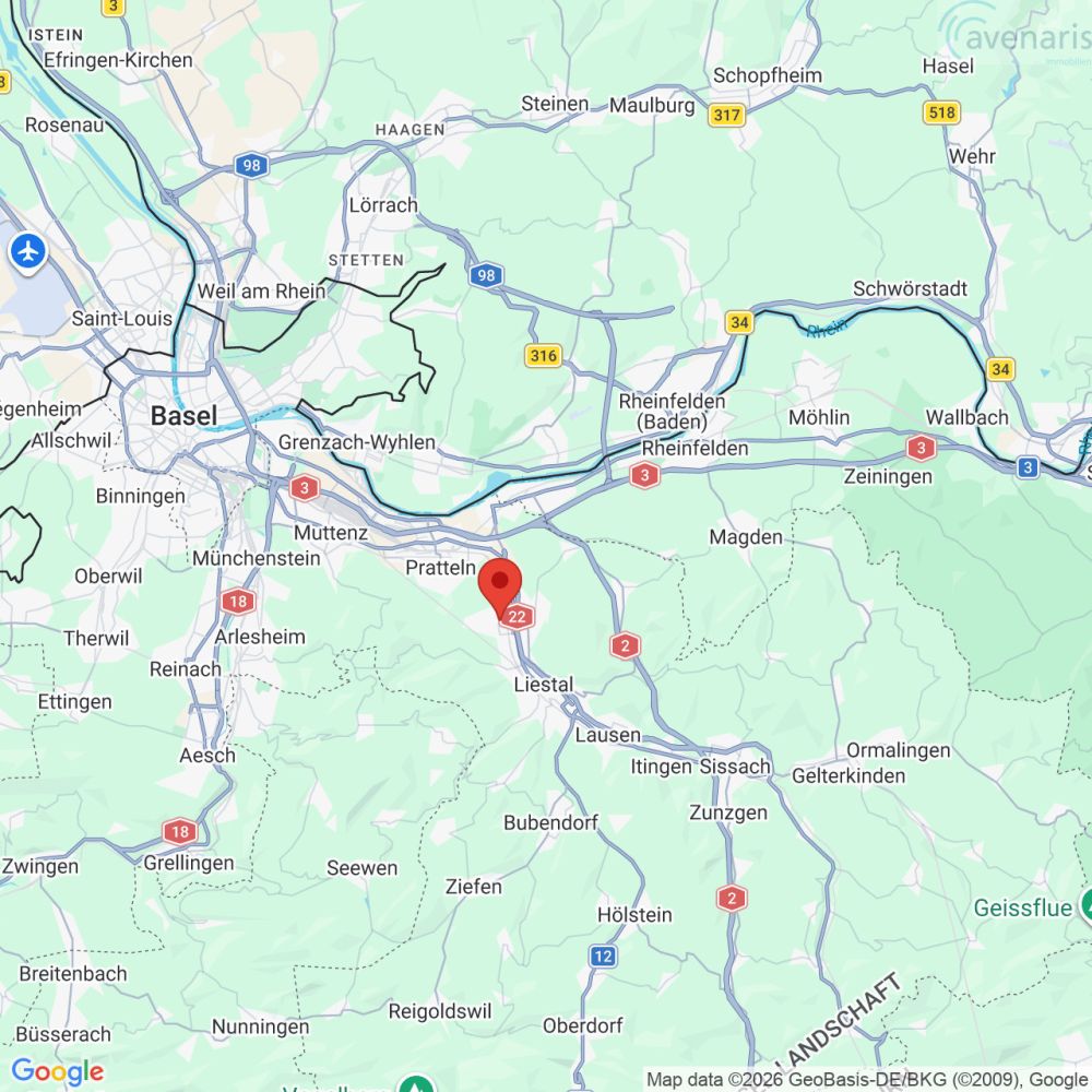 Kernsanierte 4.5-Gartenwohnung - Lageplan / Plan de situation / Site plan / Pianta del sito