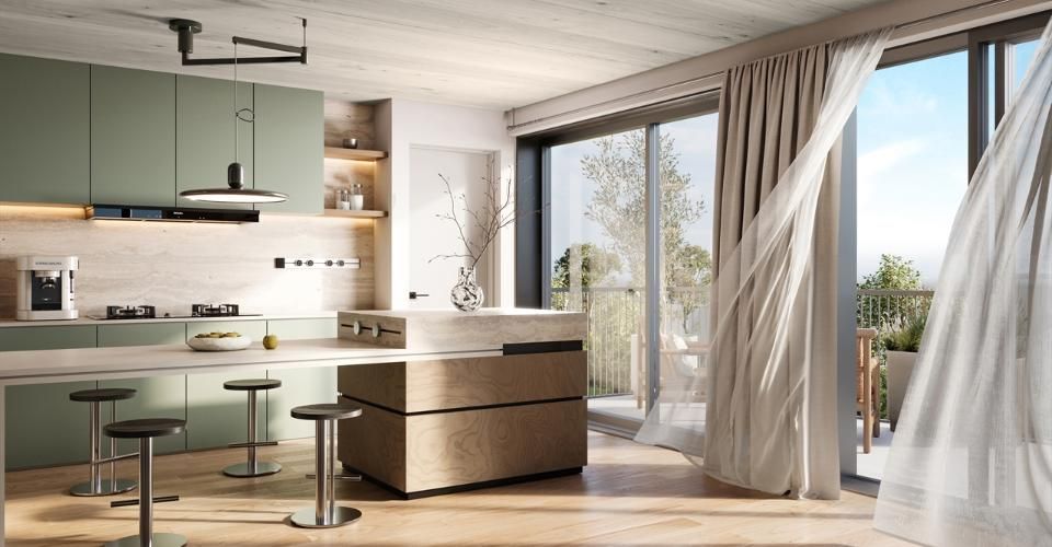 5 pièces avec jardin de 395 m² - Appartement 5 pièces - image - 2
