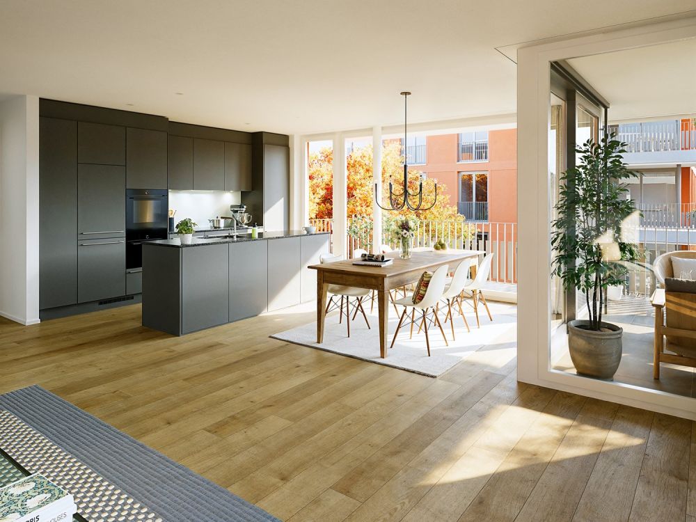 Eigentumswohnungen Aebiguet am Bach - Ein Zuhause das verbindet -  Bild 4