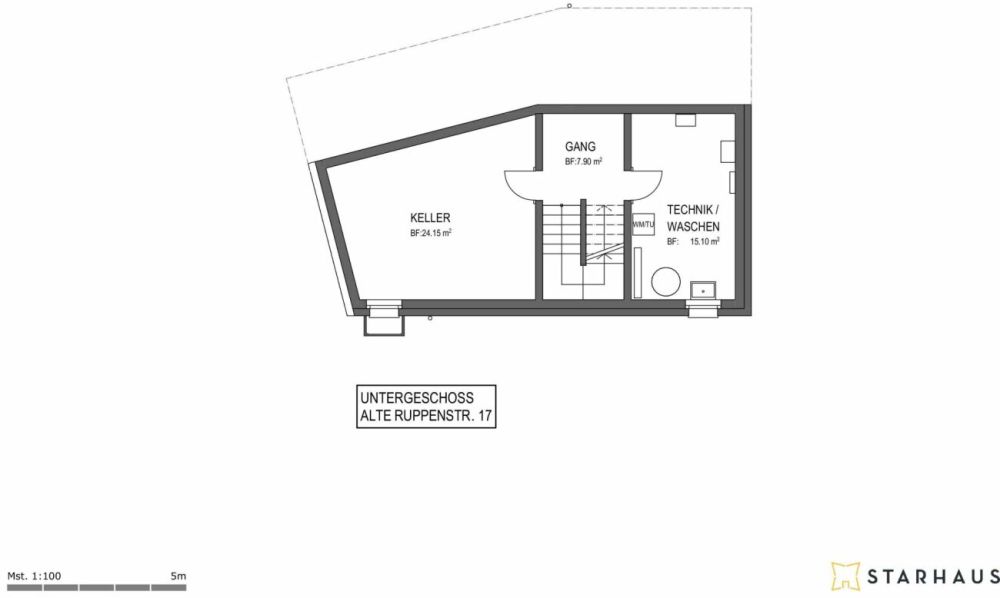 Bewilligtes Einfamilienhaus in Altstätten - Untergeschoss