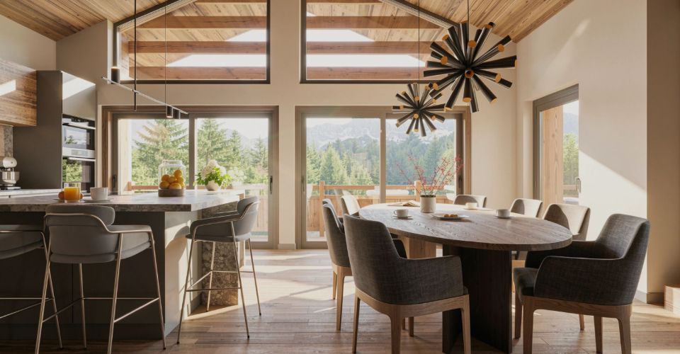 Au Centre de Crans-Montana, Chalet de 6,5 pièces de haut stantding - Chalet 6.5 pièces - image - 1
