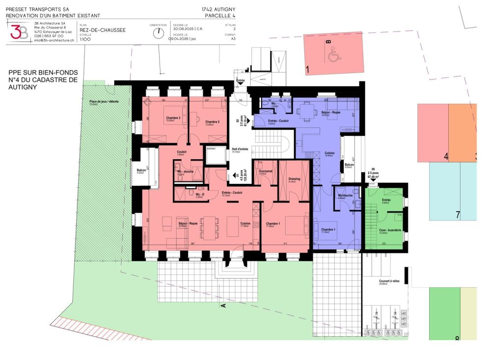 Appartement neuf de 4,5 pièces à Autigny avec terrasse, jardin et 2 parking (LOT 1) -  Bild 10