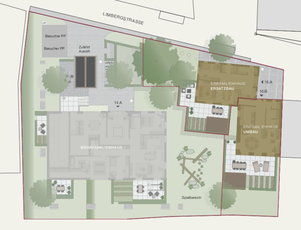 Exklusive 4½-Zimmer-Dachwohnung in idyllischer Lage oberhalb von Küsnacht - Situationsplan