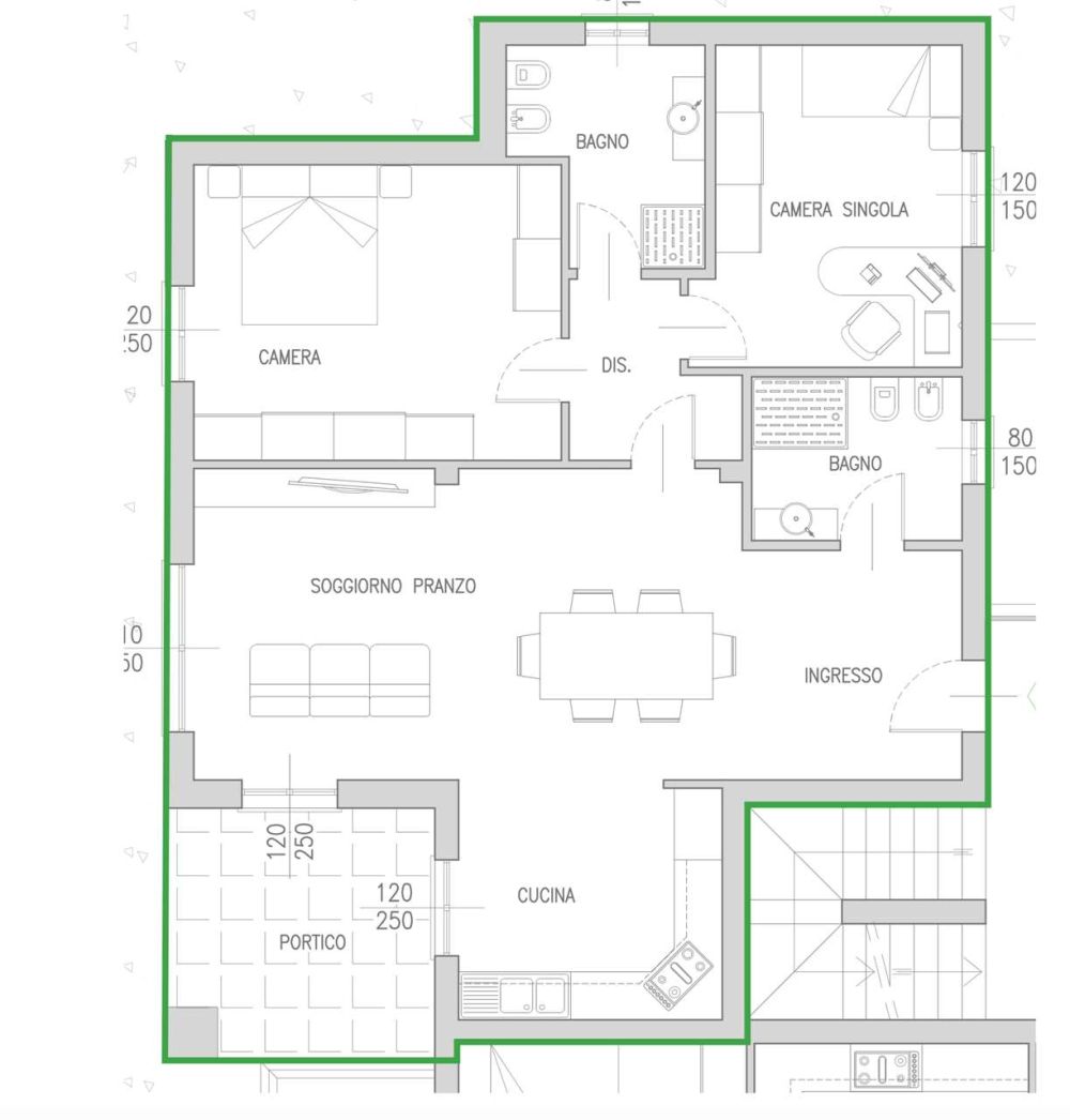Ampio trilocale con Giardino in Residenza con Piscina e Parco Giochi -  Bild 9