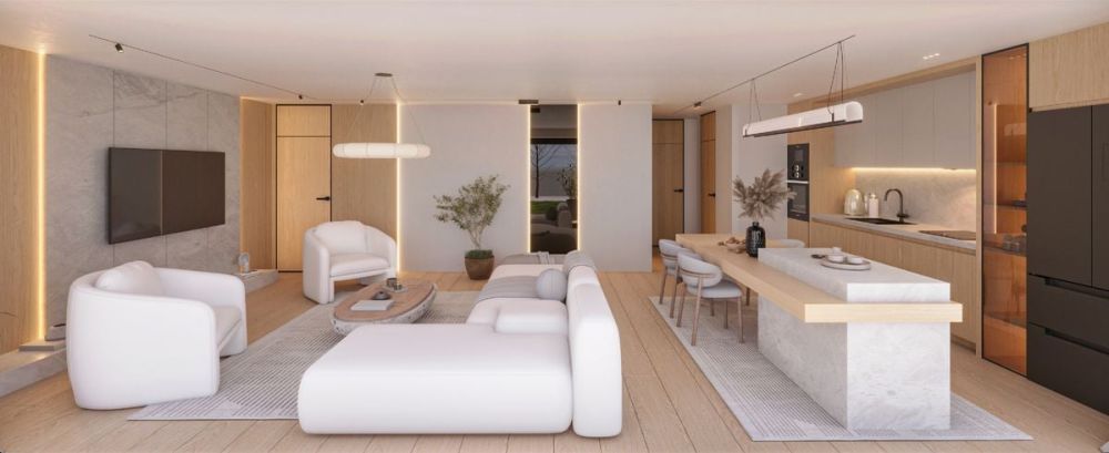 Terre Sainte, nouvelle promotion Minergie, villa jumelle contemporaine - Intérieur modulable