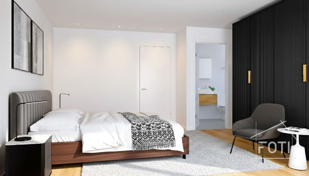 Maison mitoyenne de 4,5 pièces avec une belle vue. - Chambre