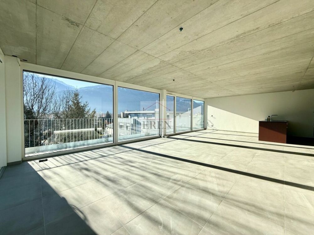 Magnifique attique 4.5 pièces neuf avec grande terrasse panoramique à Conthey lumineux et moderne - Attique 4,5 pièces neuf à vendre à Conthey