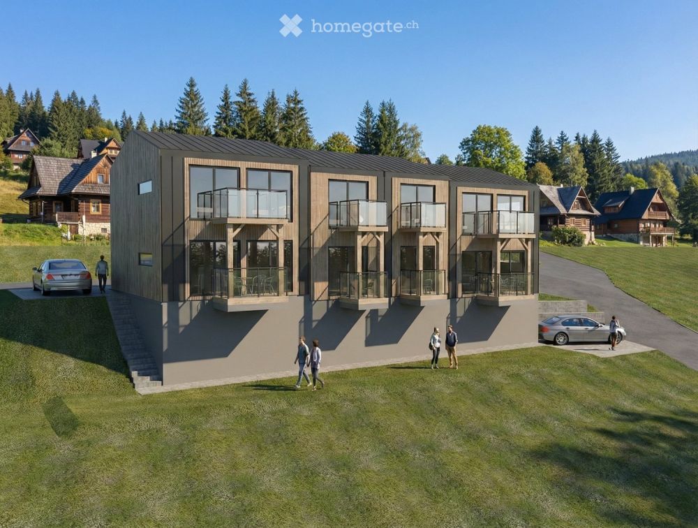 Nachhaltiges Eigenheim über dem Walensee: Kompakte Designhäuser im Minergie-P Standard geplant -  Bild 10