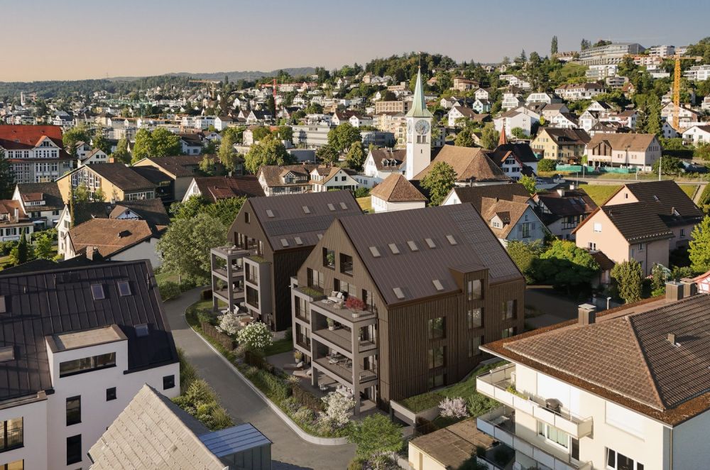 Neubau 4.5 Zimmer Gartenwohnung in Seenähe - être Aussensicht