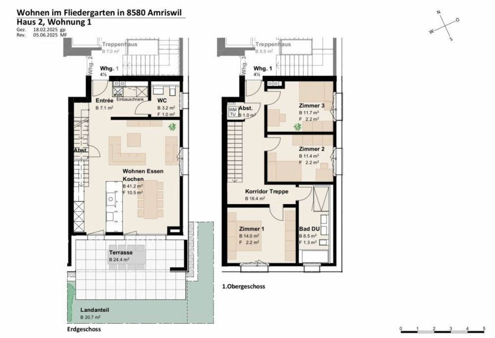 Neubauprojekt «Fliedergarten» - modernes Wohnen mit Stil und Nachhaltigkeit - hochwertige Garten-Maisonette -  Bild 5