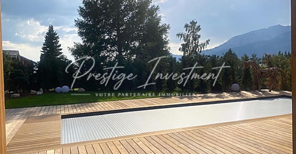 Magnifique Chalet Prestige: le golf en voisin, les Alpes en horizon. - Chalet - image - 2