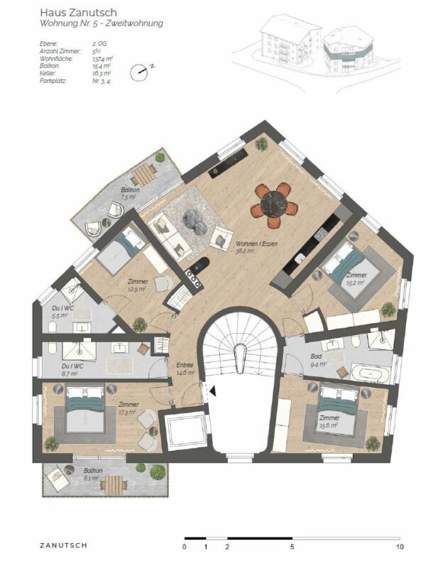 5.5 Zimmer Neubau Zweitwohnung -  Bild 7