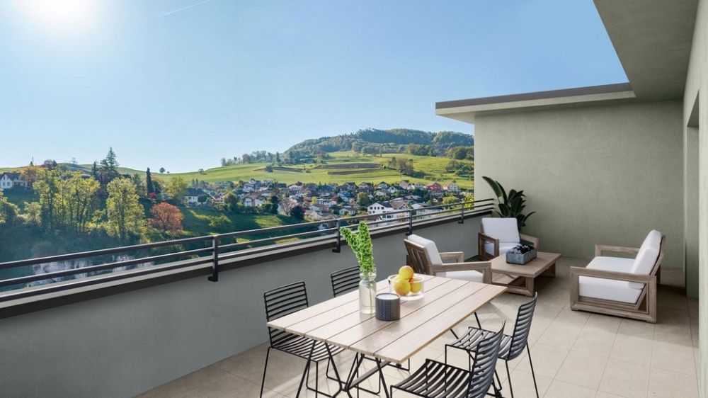 ERSTVERMIETUNG - Wohnen am Burghaldenweg mit eigenem Waschturm - Neubauprojekt-Niederdorf-BL_Terrasse-angepasst.jpg