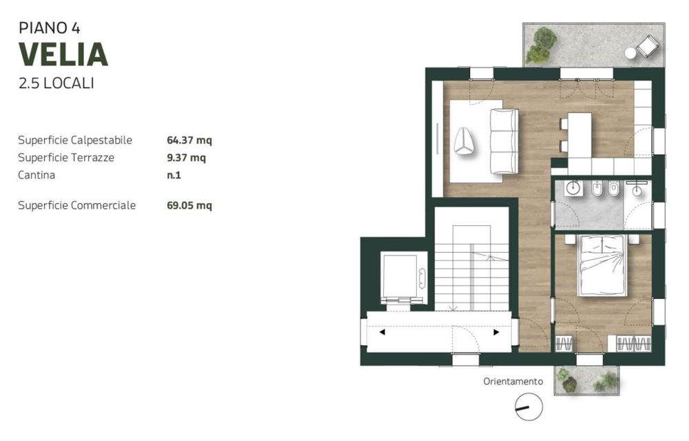 Neue 2,5-Zimmer-Wohnung in Tesserete -  Bild 10