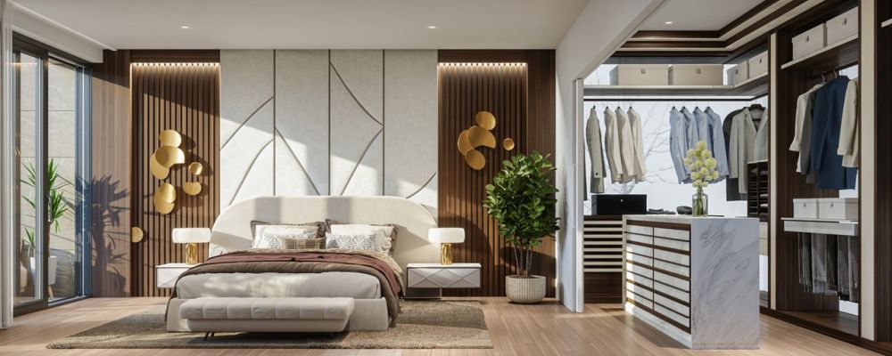 Coïa, Corsier - 3 villas à proximité du lac - Chambre master