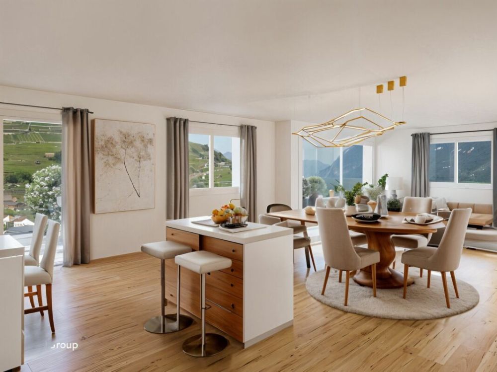 Superbe 4.5 pièces lumineux et spacieux au coeur du village - Bild 6