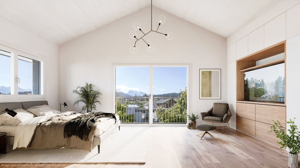 Vuadens – Magnifique villa jumelée neuve de 5,5 pièces avec vue ouest -  Bild 4