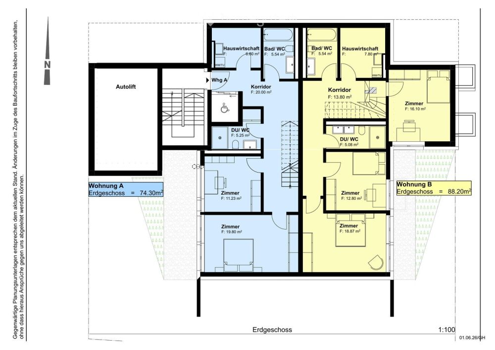 3.5-Zimmer-Gartenmaisonette im exklusiven Neubau, Wallisellen (Erstbezug; ab Herbst 2026) -  Bild 6