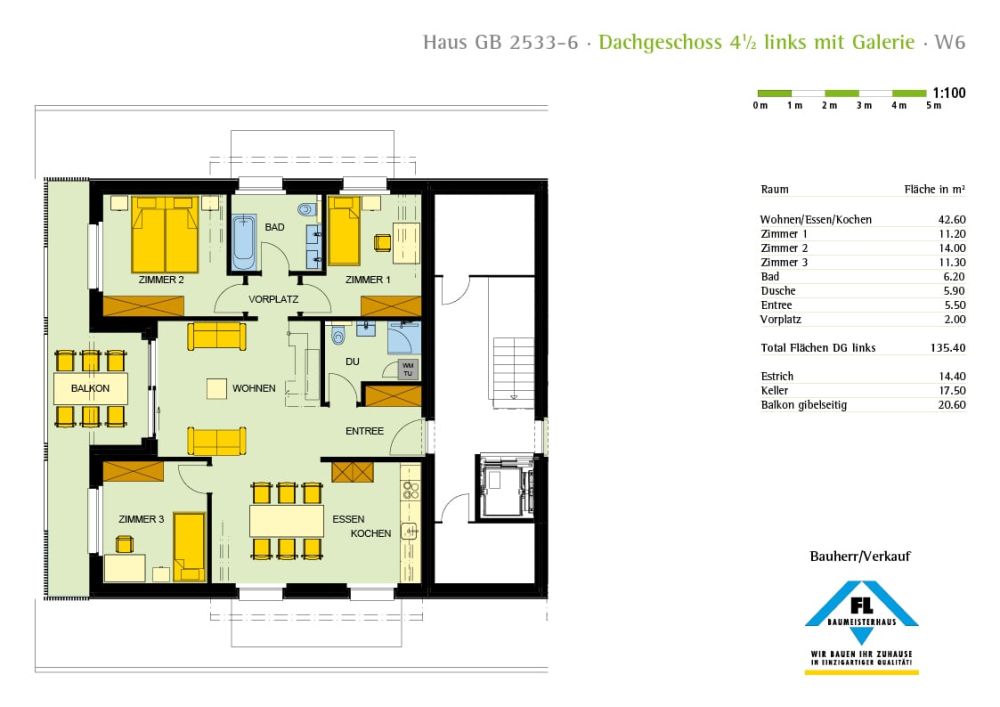 neue 4 1/2 Zimmer Galeriewohnung links -  Bild 5