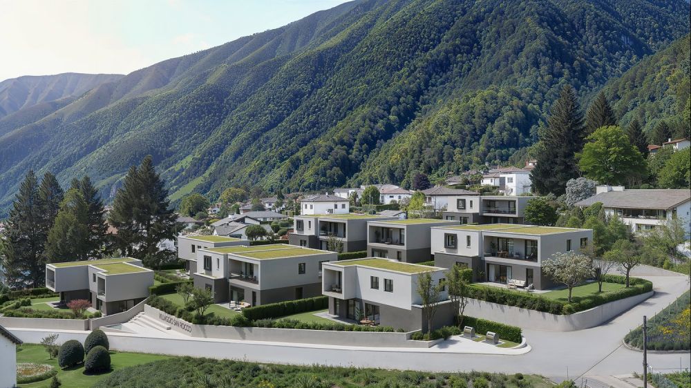Neues Zweifamilienhaus mit exklusivem Garten in Bedano -  Bild 8