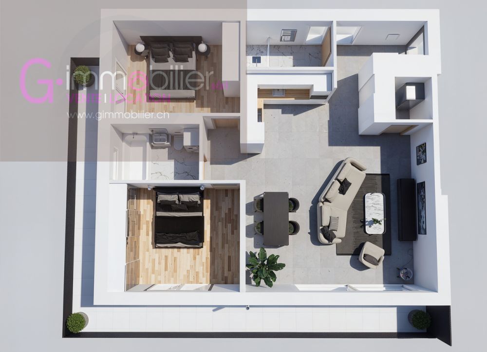 A vendre à Monthey, 3,5 pièces de 104m2 au 1 er étage -  Bild 6