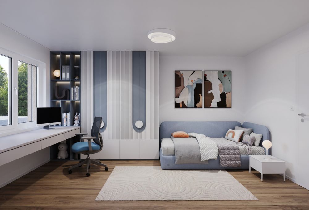 4.5 Z.-Wohnung OG (D), 126 m2 Netto Wohnfläche, 35m2 gedeckter Balkon - Zimmer 2