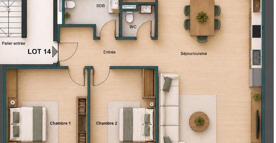 Ollon - Appartement Neuf 3.5 pièces avec jardin - Appartement 3.5 pièces - image - 11