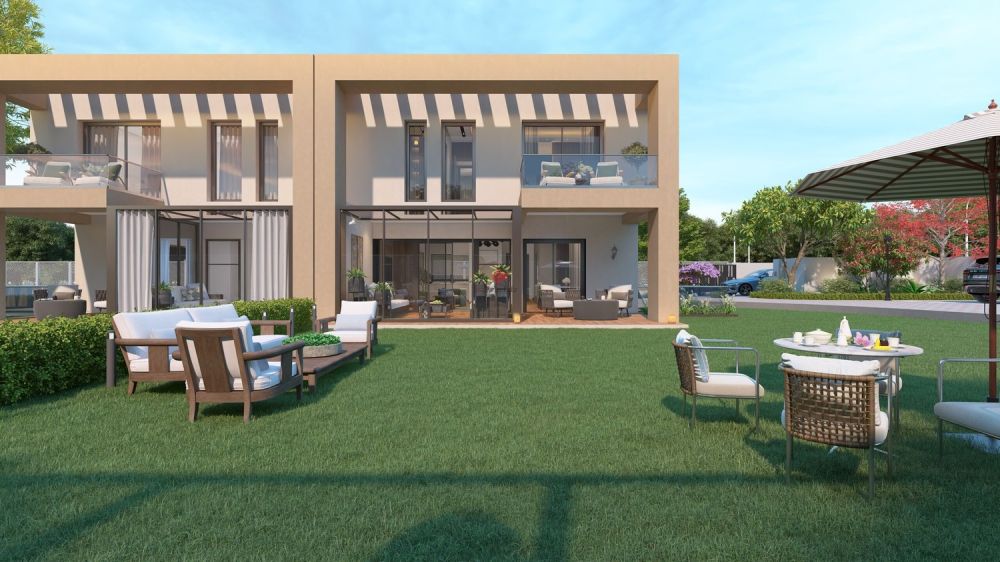 Prix attractif - Promotion de 4 villas au Grand-Saconnex! - / Vue de face villa jumelle / Front view of semi-detached villa