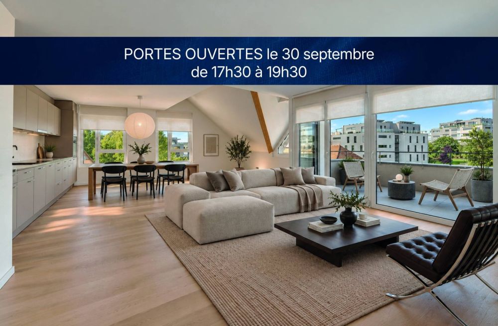 Neuf - Magnifique duplex avec balcon et vue sur le Jura -  Bild 1
