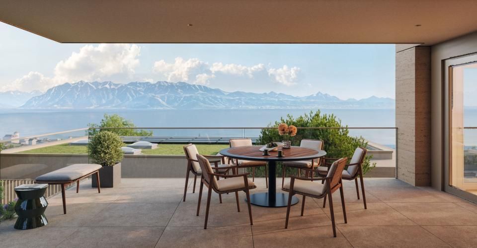 LUTRY – Adresse d"exception : 3,5 pièces avec vue à 180° sur le Léman - Appartement 3.5 pièces - image - 4