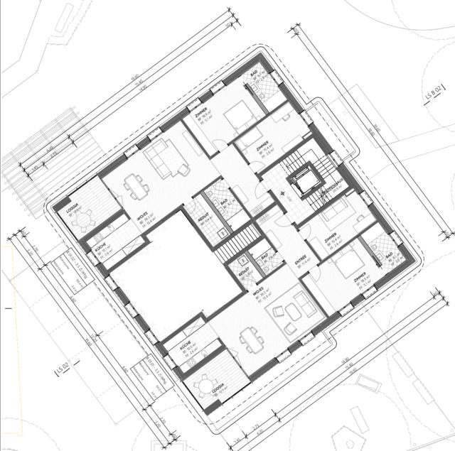 schöne Neubauwohnung im Zentrum Münchwilen - Grundriss