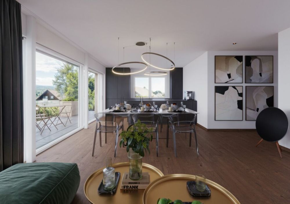 Stilvolle 4.5-Zimmer-Wohnung mit hochwertiger Ausstattung und Seeblick - Bild 2