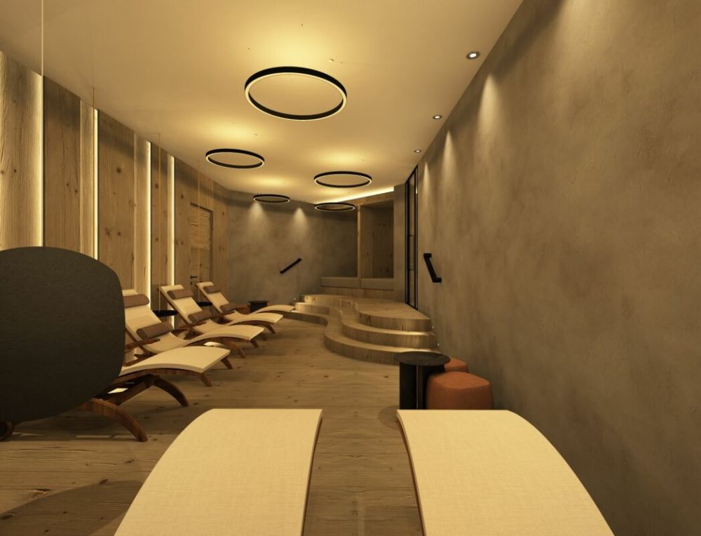 Primavera Saas-Grund neue Attikawohnung. Wellness im Haus. -  Bild 1