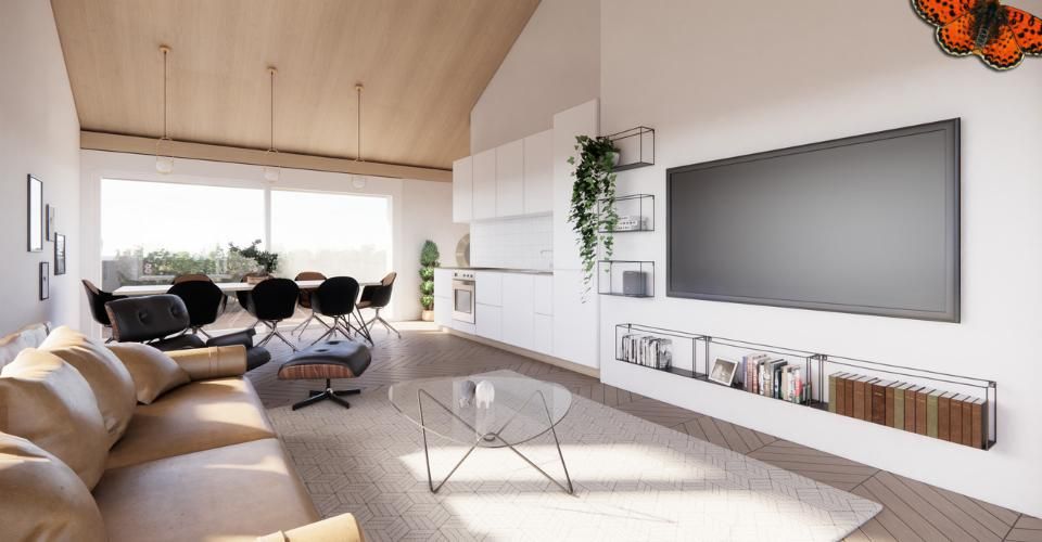 Appartement neuf en attique de 3½ pièces à St-Aubin - Appartement 3.5 pièces - image - 1