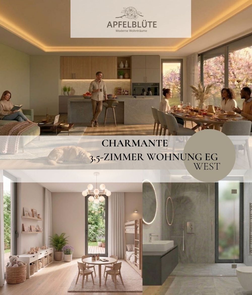 Neubauprojekt  „Apfelblüte“ 2.5-Zi-Attikawohnung mit SEESICHT -  Bild 1