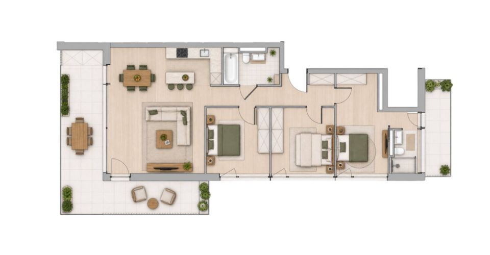 Magnifique logement neuf avec grande terrasse et vue imprenable ! - Appartement 4.5 pièces - image - 5