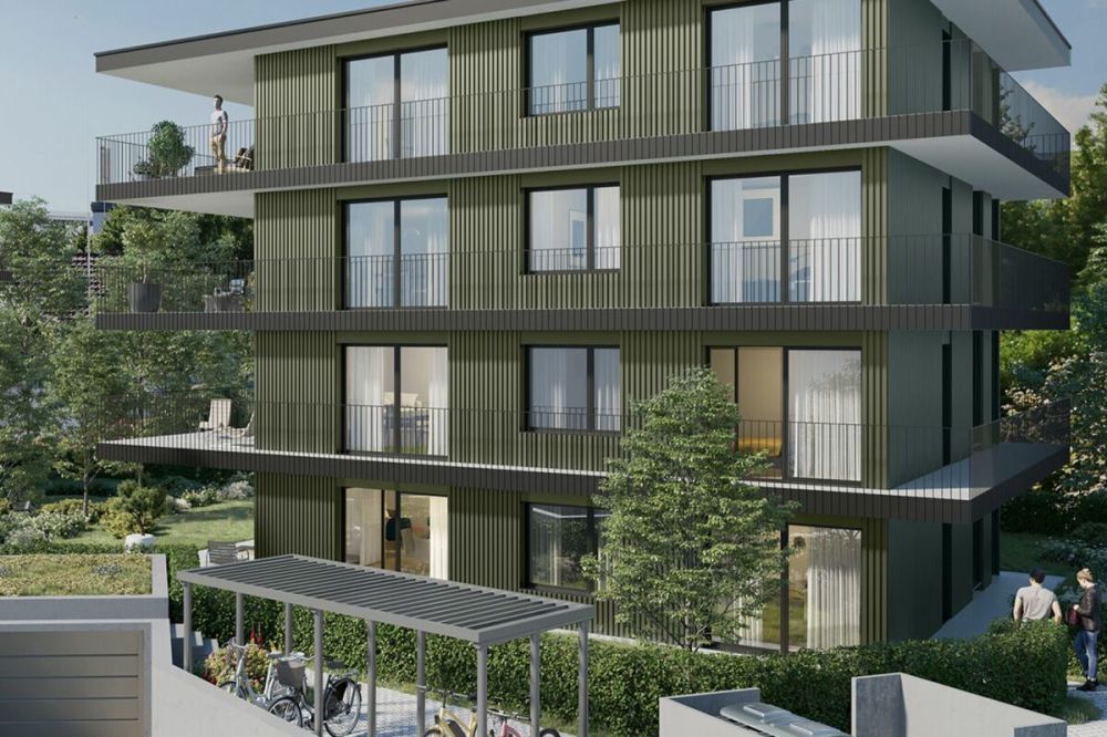 Quadro-Vista Wetzikon 4.5 Zimmerwohnung B2 - Rendering Haus B