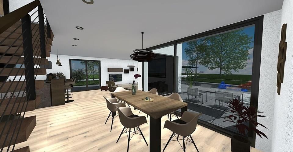 À vendre villa jumelée moderne de 6 pièces en construction à Courgenay - Maison jumelée 6.5 pièces - image - 2