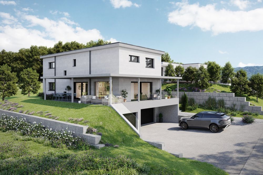Exklusives Einfamilienhaus – moderne Architektur, individuelle Innenauswahl an sonniger Lage -  Bild 1