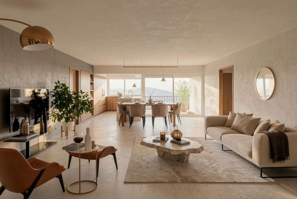 Résidence TRAMA – Elegant 3.5 Zimmer mit Panoramablick -  Bild 1